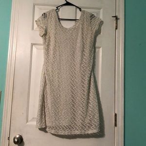 White lace dress
